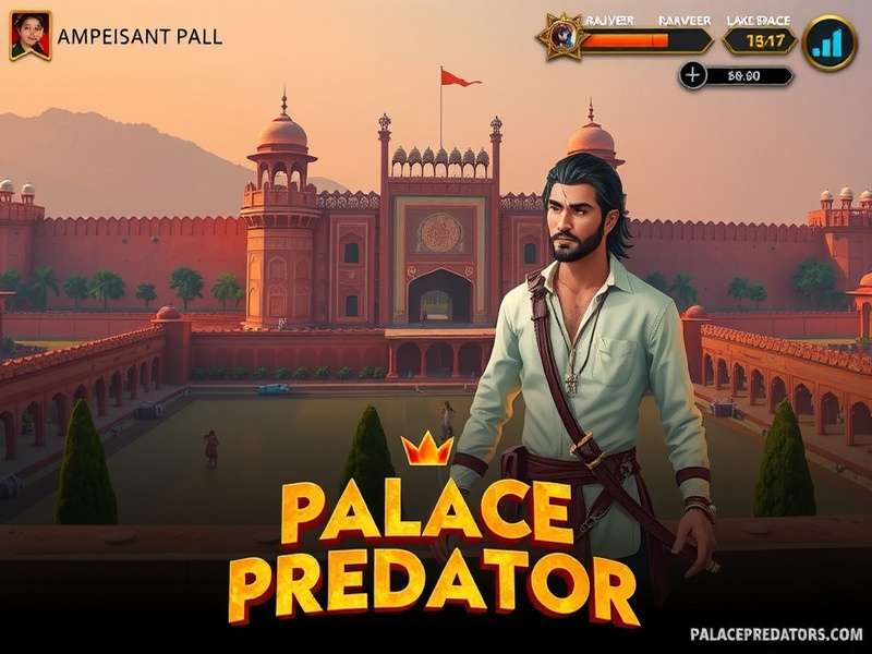 Palace Predator Main Screen showing the protagonist Rajveer in front of Amber Fort